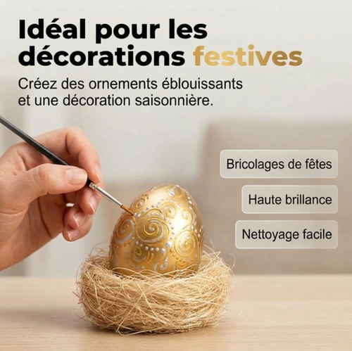 🔥 Peinture à la feuille d'or à base d'eau