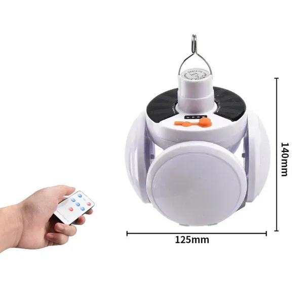 Lampe Solaire de Camping-Pliable,360°Éclairage - Étanche IPX4 🌞