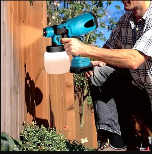 Le pulvérisateur de peinture sans fil haute tension avec 2 batteries 🎨🔋 est parfait pour vos projets de peinture au pistolet !