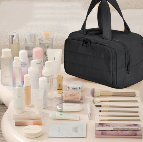 Trousse de toilette élégante — Compartiments astucieux pour maquillage & voyages 💄