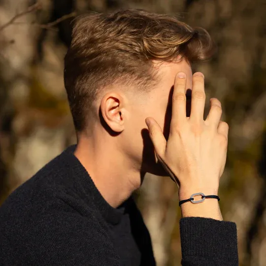 Maillon Plat 22mm Plaqué Argent