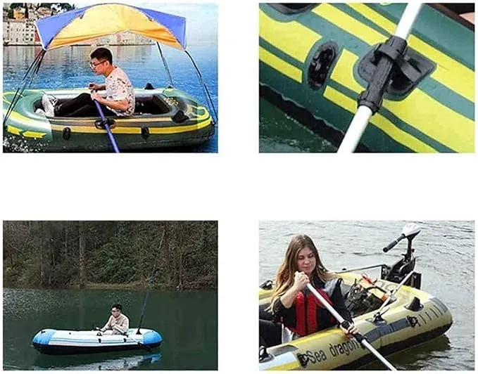 Kayak gonflable, bateau gonflable pliable pour 2 personnes pour hommes et femmes, avec pagaie et pompe à air, dériveur de pêche pour rafting, sports nautiques
