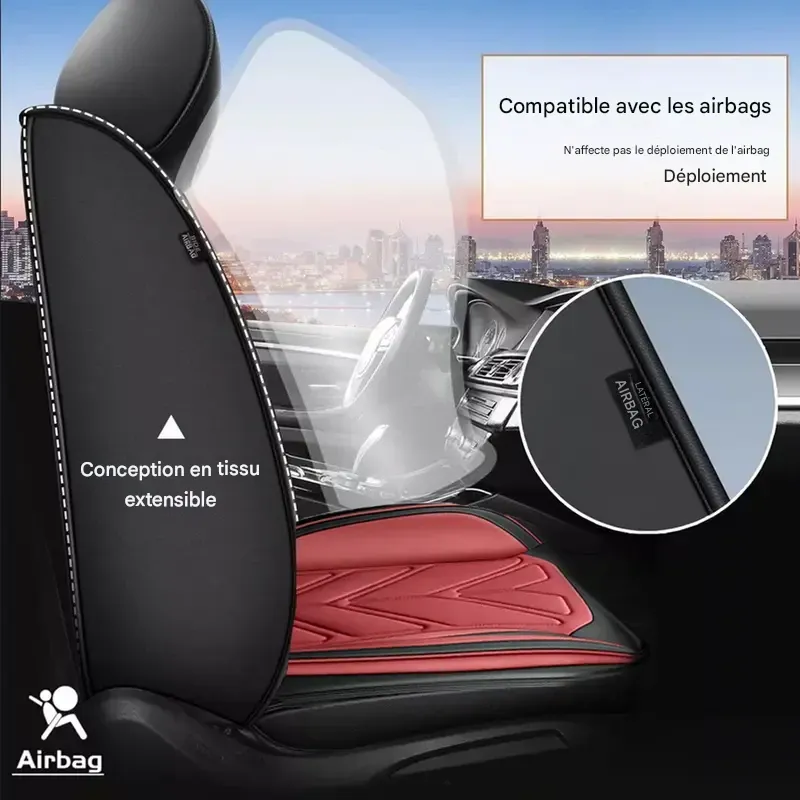 Arespark Housses de siège auto 5 places, ensemble complet, imperméables, en cuir nappa, housse de banquette fractionnable 40-60, universelles pour Nissan, Honda Civic, CRV, HRV, Kia Sorento, Toyota Corolla, 4Runner, Camry, Hyundai, Mazda (ensemble complet)