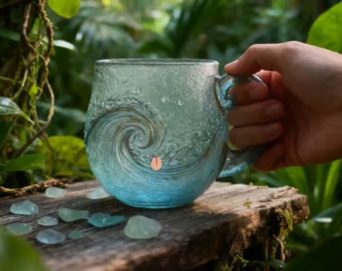 🌊See-Glas-Wellen-Tasse