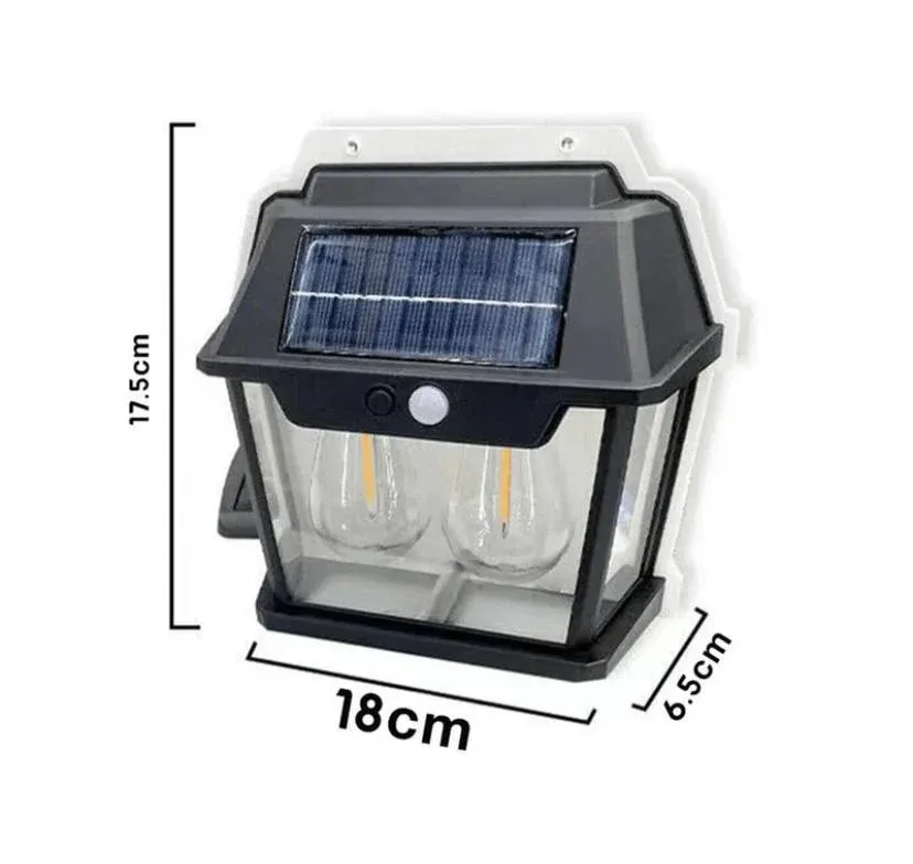 Lampe solaire à deux ampoules