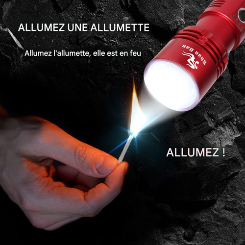 Lampe torche LED rouge