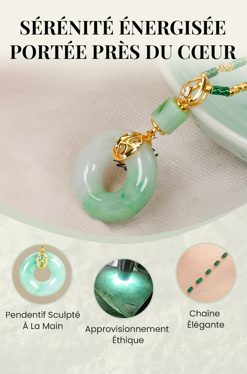 Collier de Paix et Bénédiction en Jade Hetian