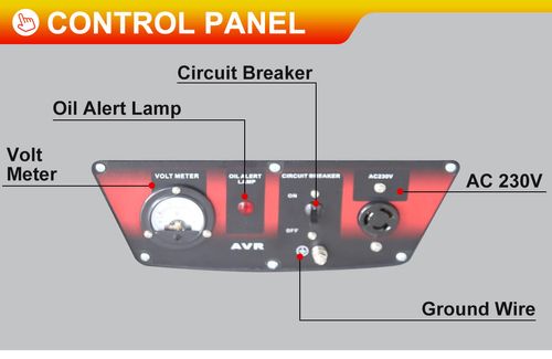 Générateur onduleur à essence portable 220 V 4000 kW 3000 tr min à démarrage électrique manuel et châssis ouvert avec régulateur de tension automatique (AVR)