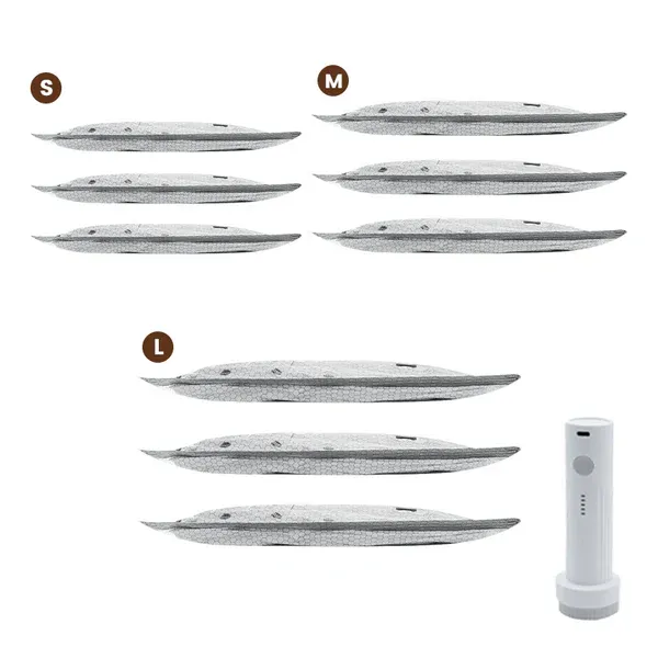 💪🌬️ Travel Vacuum Storage Bags and Portable Pump Set 👕✨