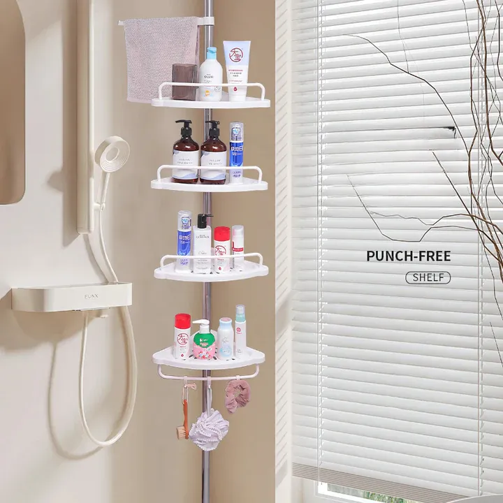 Globetrek° AdjustableRack : Étagère de rangement extensible et réglable pour salle de bain