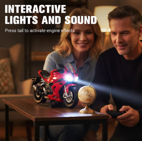 Modèle réduit de moto à l'échelle 1:12