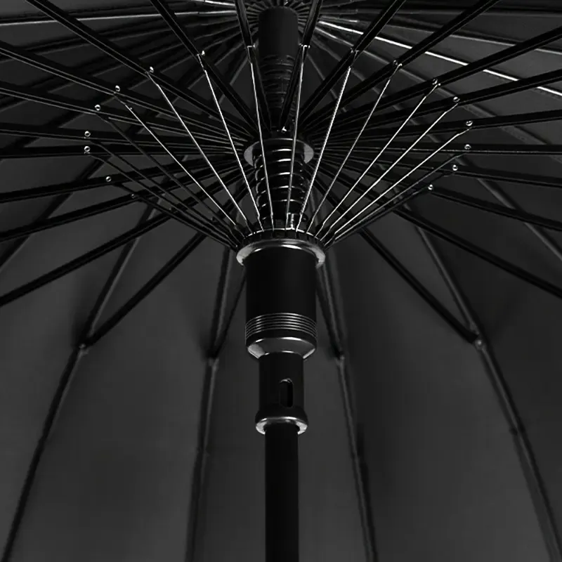 Parapluie de samouraï DKD en acier, coupe-vent, semi-automatique, style ninja, cadeau de Pâques idéal (24 baleines)