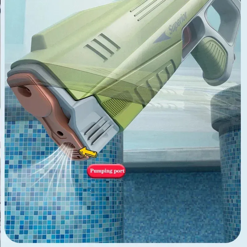 Pistolet à eau électrique automatique à haute pression - Bleu