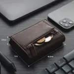 Porte-Monnaie en cuir avec protection RFID