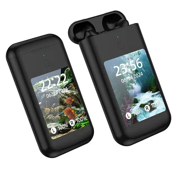 Batterie externe pour casque Bluetooth avec écran multimédia, alimentation mobile 3 en 1