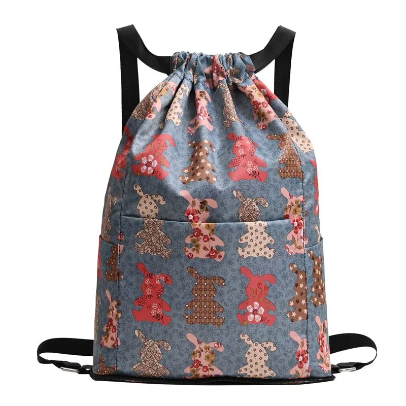 😍Sac à dos de sport pliable avec cordon de serrage et grande capacité✨