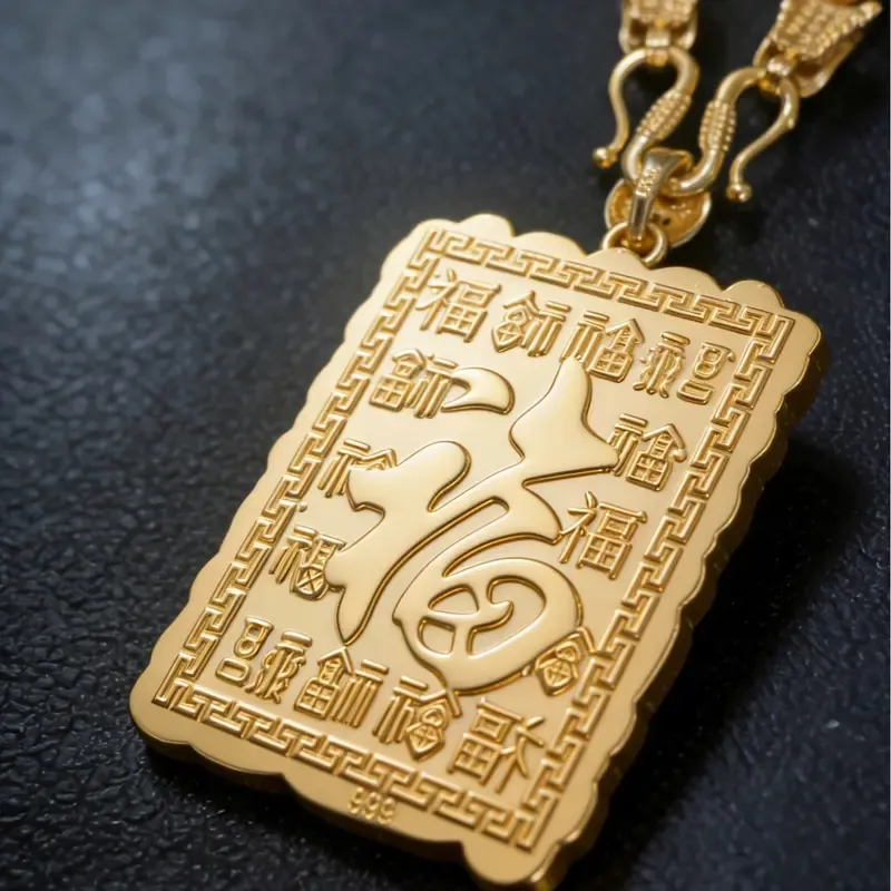 Collier pendentif plaqué or sable avec pendentif en forme de dragon. Convient aux hommes. Idéal pour les occasions spéciales, un magnifique cadeau pour les pères, les maris et les couples. Chaîne plaquée or.