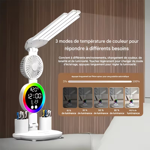 Lampe de bureau LED pliable pour la protection des yeux