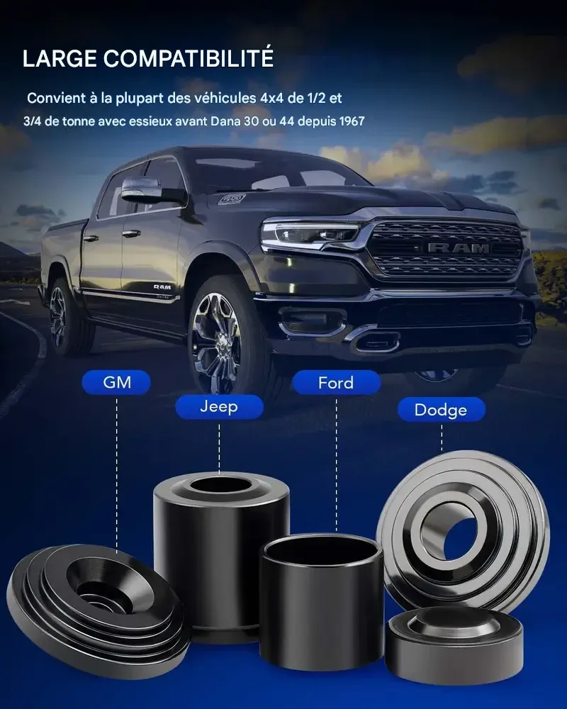 Kit de presse à rotule Orion Motor Tech, kit d'outils robuste pour l'extraction de rotules avec adaptateurs 4x4, compatible avec la plupart des voitures et camionnettes 2 et 4 roues motrices, pour la réparation automobile.