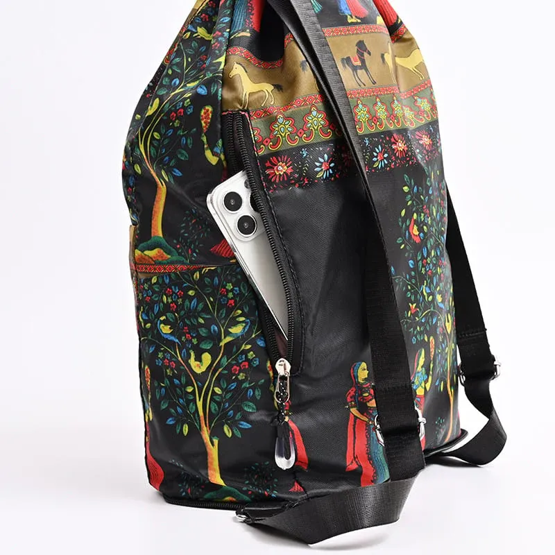 😍Sac à dos de sport pliable avec cordon de serrage et grande capacité✨