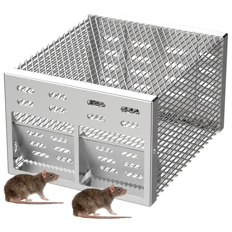 Piège à souris à double bouche, seulement à l'intérieur mais pas à l'extérieur, commandez maintenant et obtenez 20 paquets d'appâts gratuitement