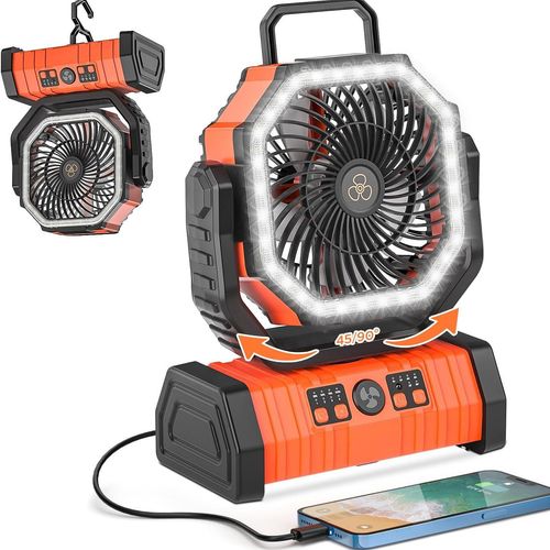 Ventilateur de camping portable et batterie externe