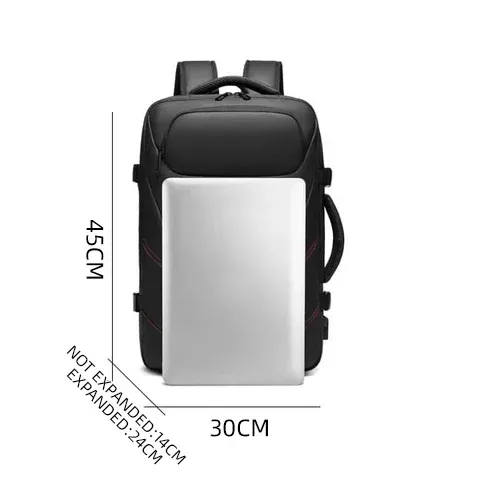 Sac de voyage décontracté pour ordinateur portable avec chargeur USB et étanche pour homme