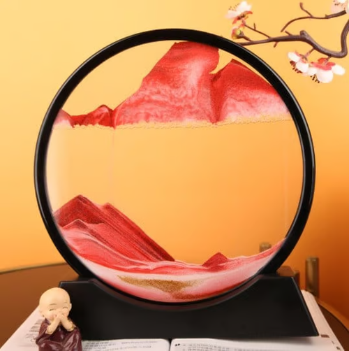 Sablier 3D Paysage de sable sous-marin