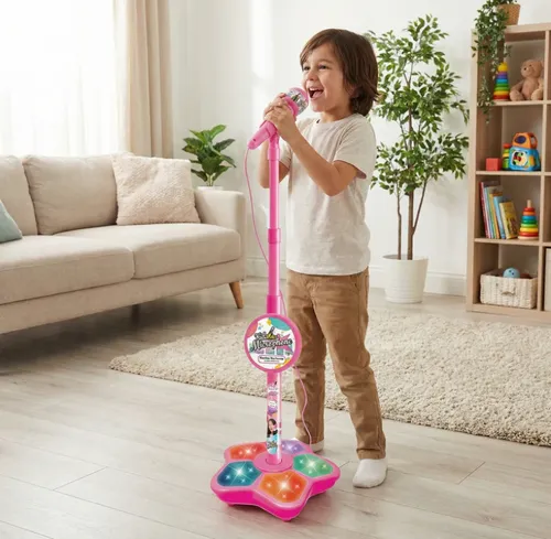Machine de karaoké pour enfants avec pied de micro – Kit de karaoké amusant