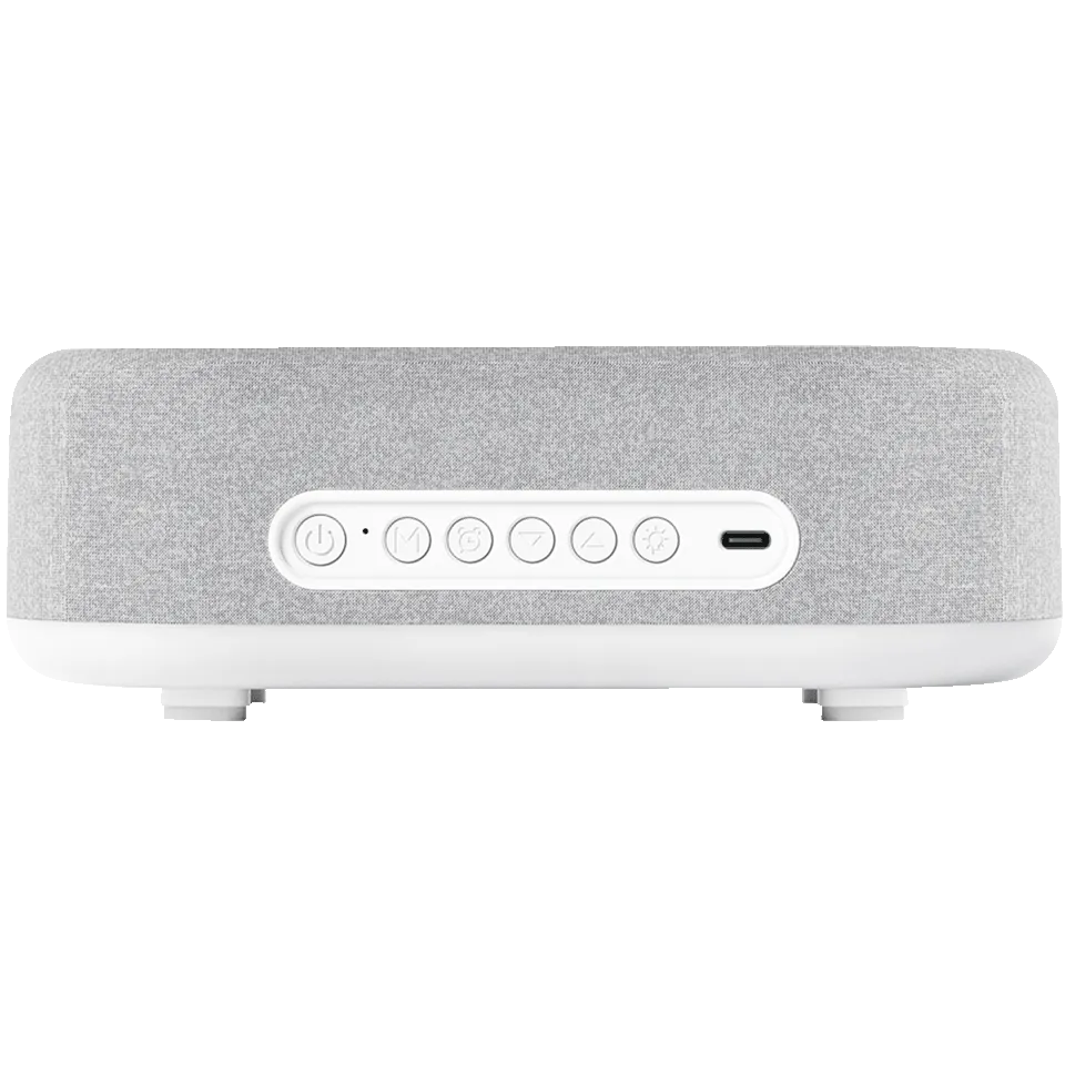 Réveil 6en1 (horloge, réveil, chargeur, LED, enceinte, thermomètre)