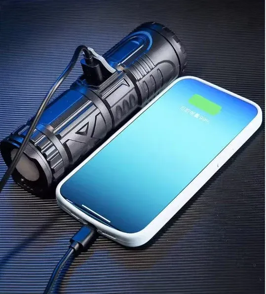 rechargeable, portable, longue portée, ultra-lumineuse, LED ABS