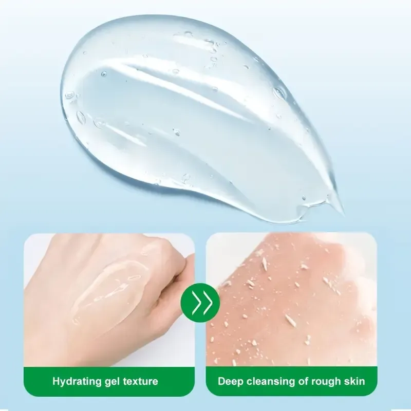 Gel exfoliant rajeunissant 200 g, nettoyant en profondeur, contient des extraits de plantes d'aloe vera, de rose et de camomille, adoucit la peau, débouche les pores, nettoie la peau, hydrate, peut être utilisé sur tout le corps, convient à tous les types de peau Achetez maintenant Achetez-en un et obtenez-en un gratuitement