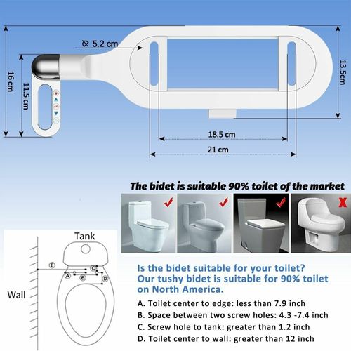 🚿 Accessoire de Bidet Sans Électricité à Double Buse – Nettoyage Hygiénique, Pression Réglable & Installation Facile en 15 Min ! 🛠️