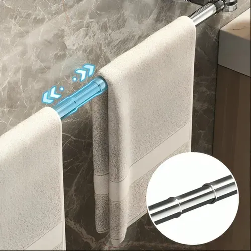 Porte-serviettes à ventouse réglable