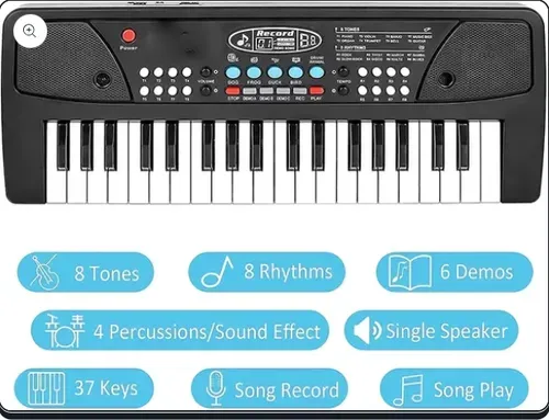 🎹Piano électronique numérique 37 touches avec haut-parleur et microphone🎶
