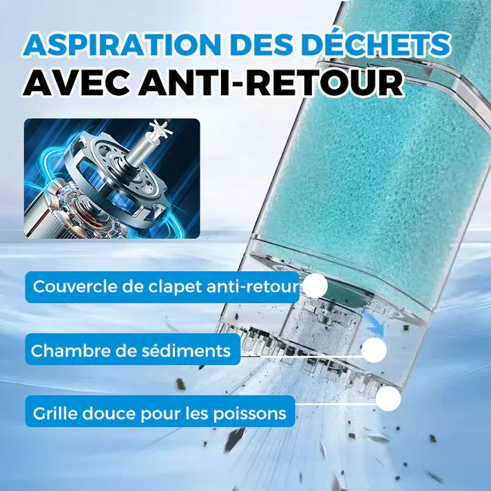 Filtre Aquarium Automatique - Élimine les Déchets et Mantient l'Eau Claire, Silencieux et Économique 🌊📦