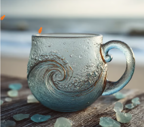 🌊See-Glas-Wellen-Tasse