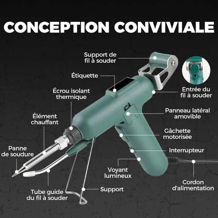 réduction⚒️Fer à souder électrique 80 W à haut rendement