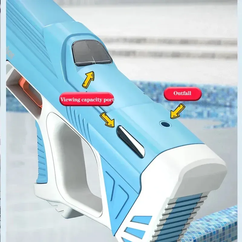 Pistolet à eau électrique automatique à haute pression - Bleu