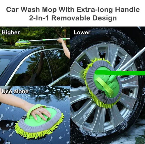 Brosse de lavage de voiture àlong manche télescopique