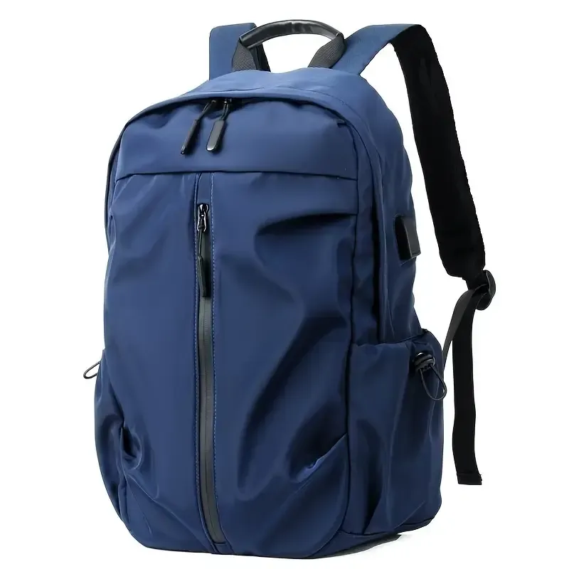 Sac à dos élégant et tendance pour homme, couleur unie, simple, léger, pour le sport, les voyages, les déplacements, pour ordinateur portable, pour étudiant