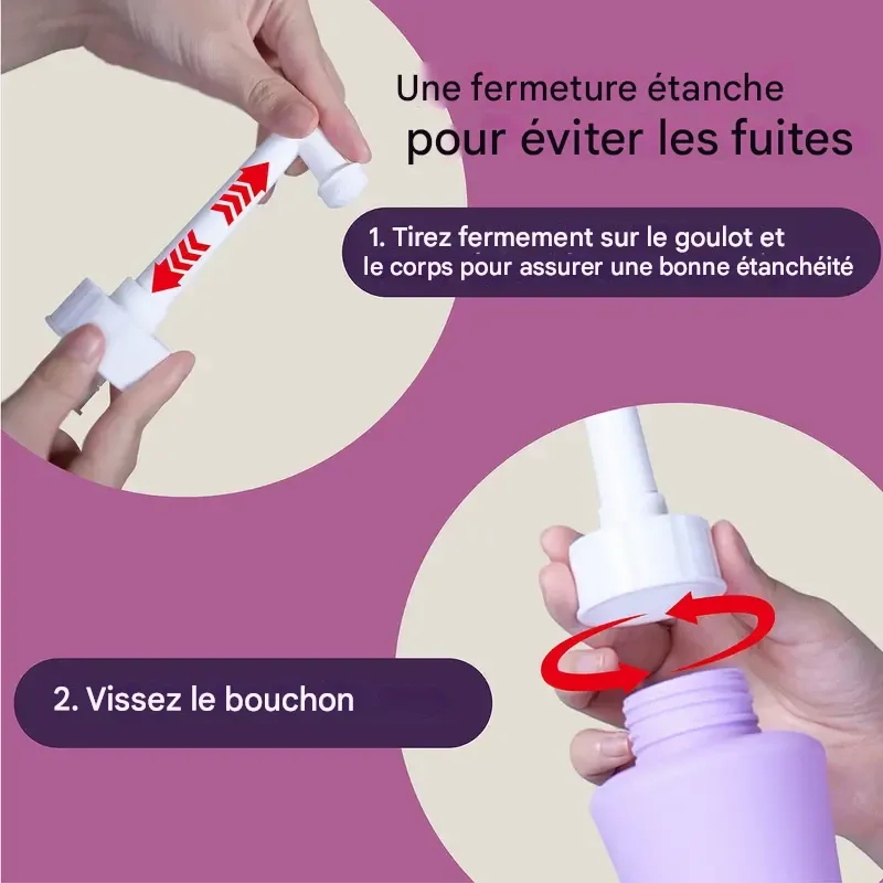 Flacon périnéal 500 ml (5 modèles) pour le post-partum, bidet portable, flacon périnéal indispensable après l'accouchement, flacon périnéal inversé pour la récupération post-partum, soins post-partum avec sac de transport, cadeau doux quotidien en silicone et plastique nettoyant pour maman