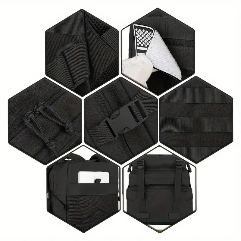 Sac à dos tactique ultra-résistant – Qualité militaire, capacité de 40 L, système MOLLE