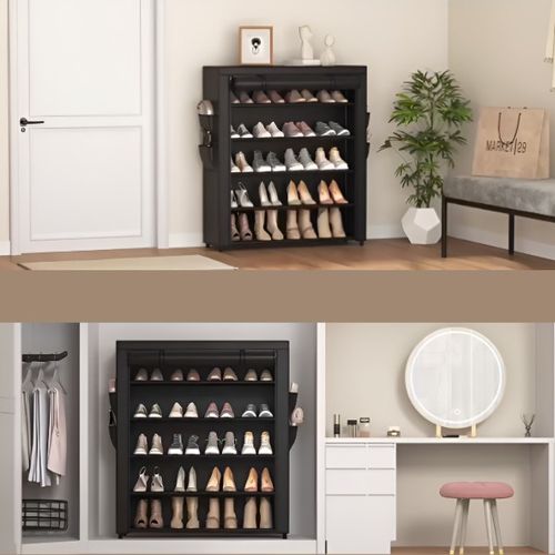 Étagère à chaussures portable et pliable | ARMOIRE