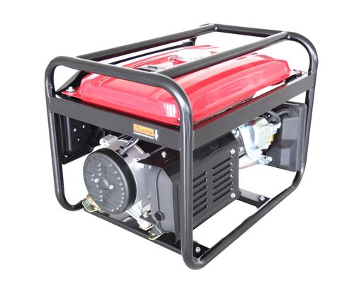 Générateur onduleur à essence portable 220 V 4000 kW 3000 tr min à démarrage électrique manuel et châssis ouvert avec régulateur de tension automatique (AVR)