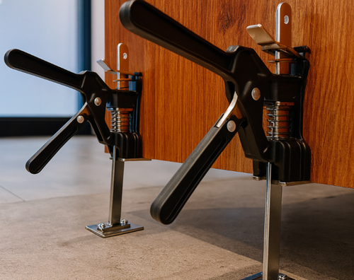 Cric manuel multifonction pour pose et levage facile