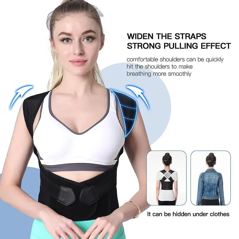Correcteur de posture ergonomique réglable – Soutien tout au long de la journée