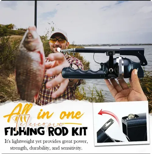 Kit de canne à pêche télescopique tout-en-un