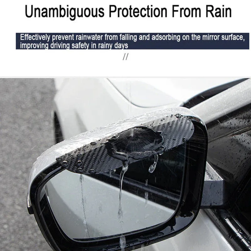 Nouveau Pare-Pluie en Fibre de Carbone - Design Ultra-Léger et Résistant avec Fixations Universelles pour Voitures-Motos 🌧️🔧