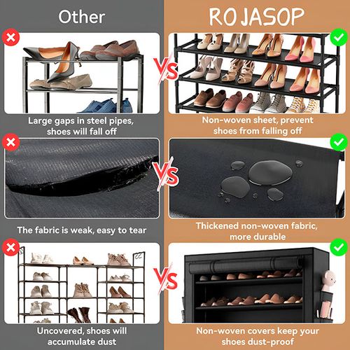 Étagère à chaussures portable et pliable | ARMOIRE
